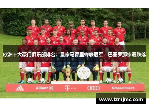 欧洲十大豪门俱乐部排名：皇家马德里蝉联冠军，巴塞罗那惨遭跌落